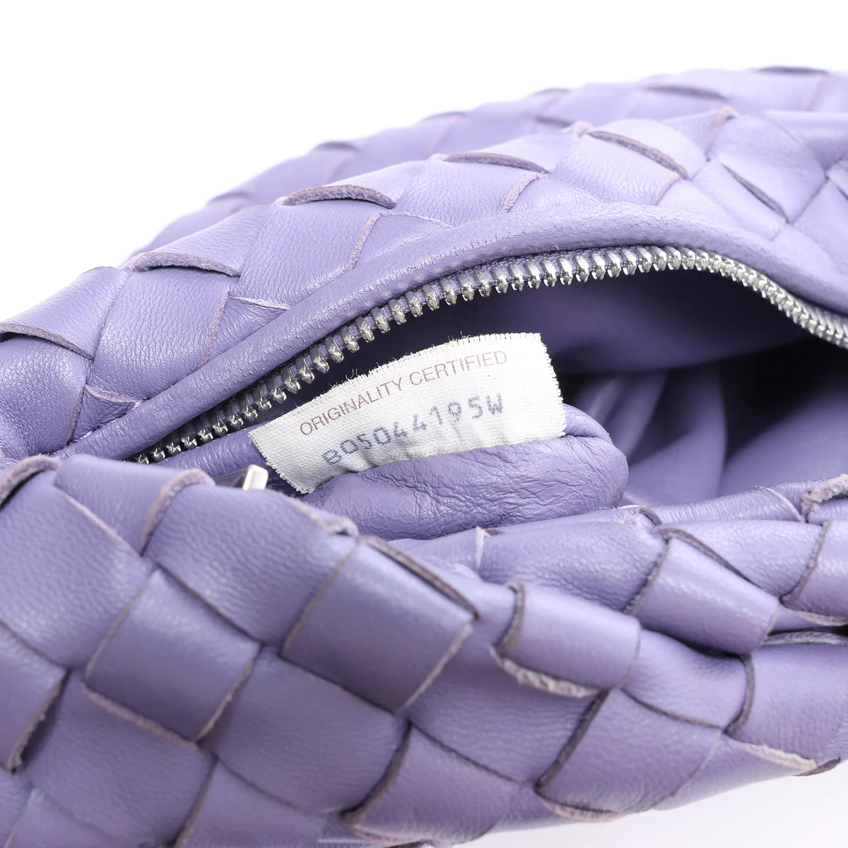 Bottega Veneta Jodie Mini Intrecciato Leather Handbag in Purple