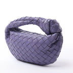 Bottega Veneta Jodie Mini Intrecciato Leather Handbag in Purple