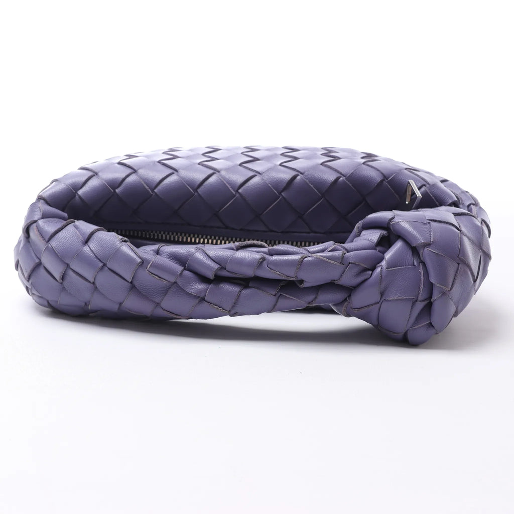 Bottega Veneta Jodie Mini Intrecciato Leather Handbag in Purple