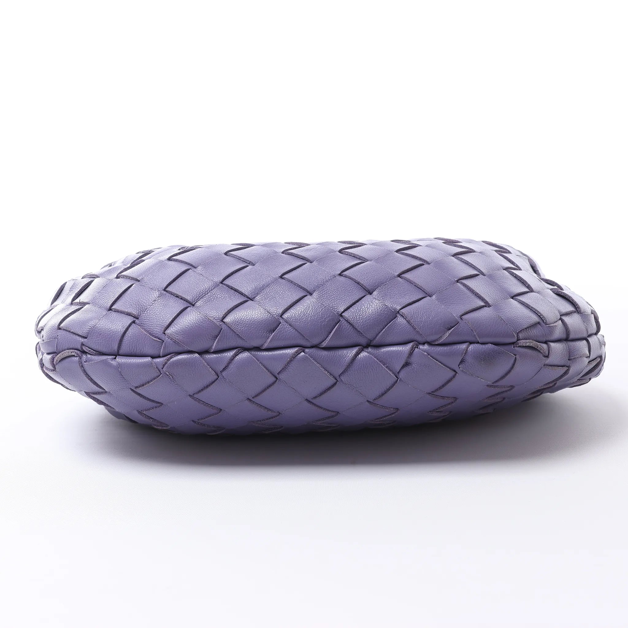 Bottega Veneta Jodie Mini Intrecciato Leather Handbag in Purple