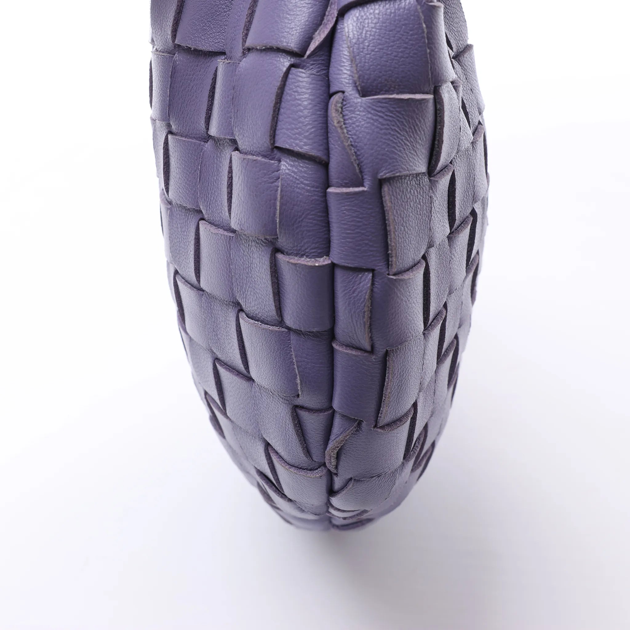 Bottega Veneta Jodie Mini Intrecciato Leather Handbag in Purple