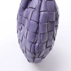 Bottega Veneta Jodie Mini Intrecciato Leather Handbag in Purple