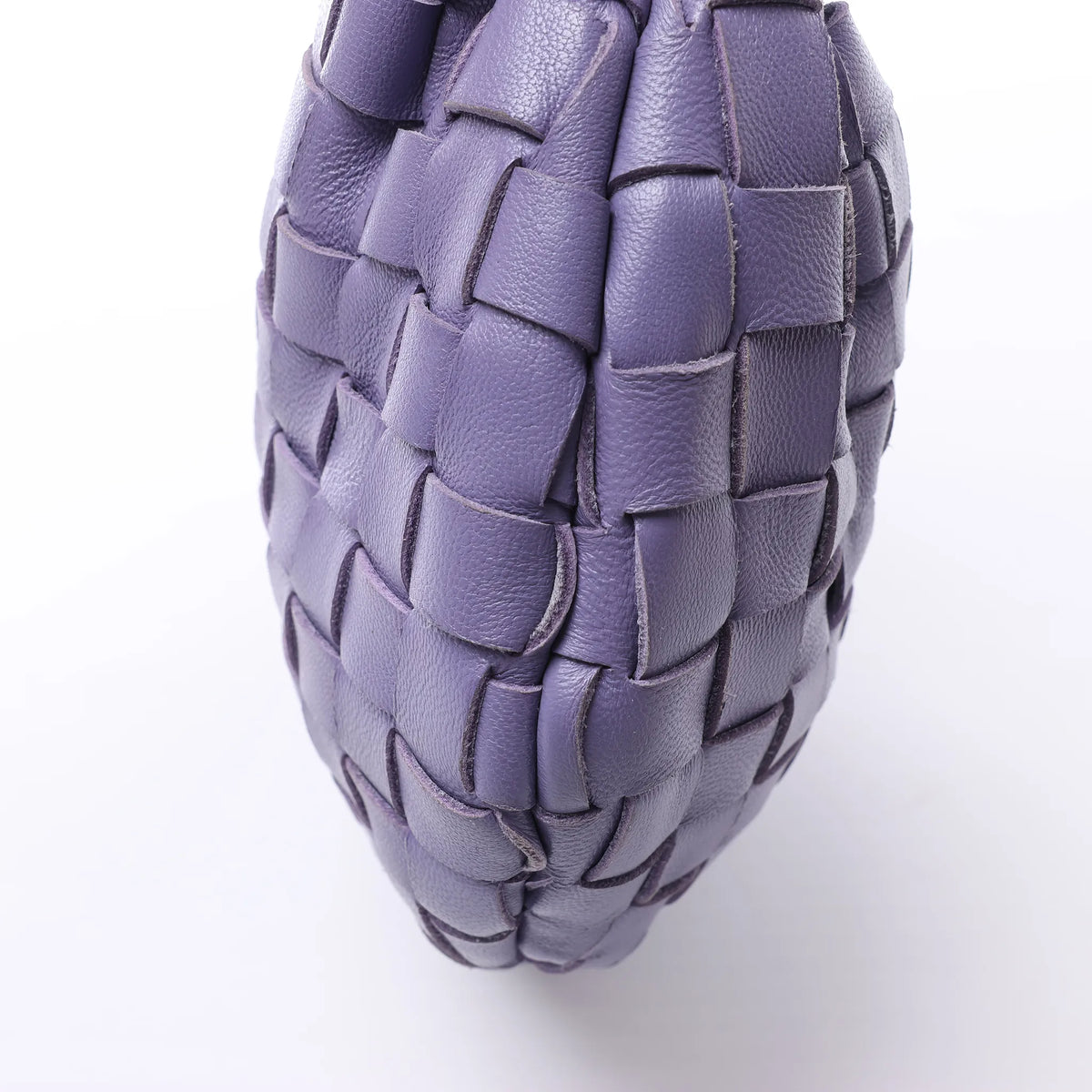 Bottega Veneta Jodie Mini Intrecciato Leather Handbag in Purple