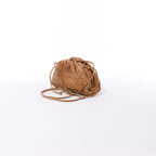 Bottega Veneta The Pouch Mini  Leather Crossbody bag in Brown