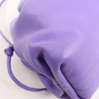 Bottega Veneta Mini The Pouch Leather Crossbody bag in Purple