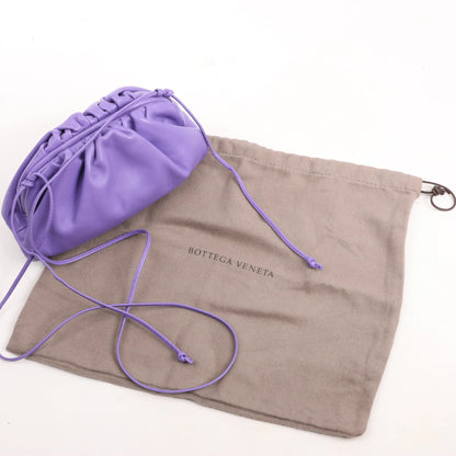 Bottega Veneta Mini The Pouch Leather Crossbody bag in Purple
