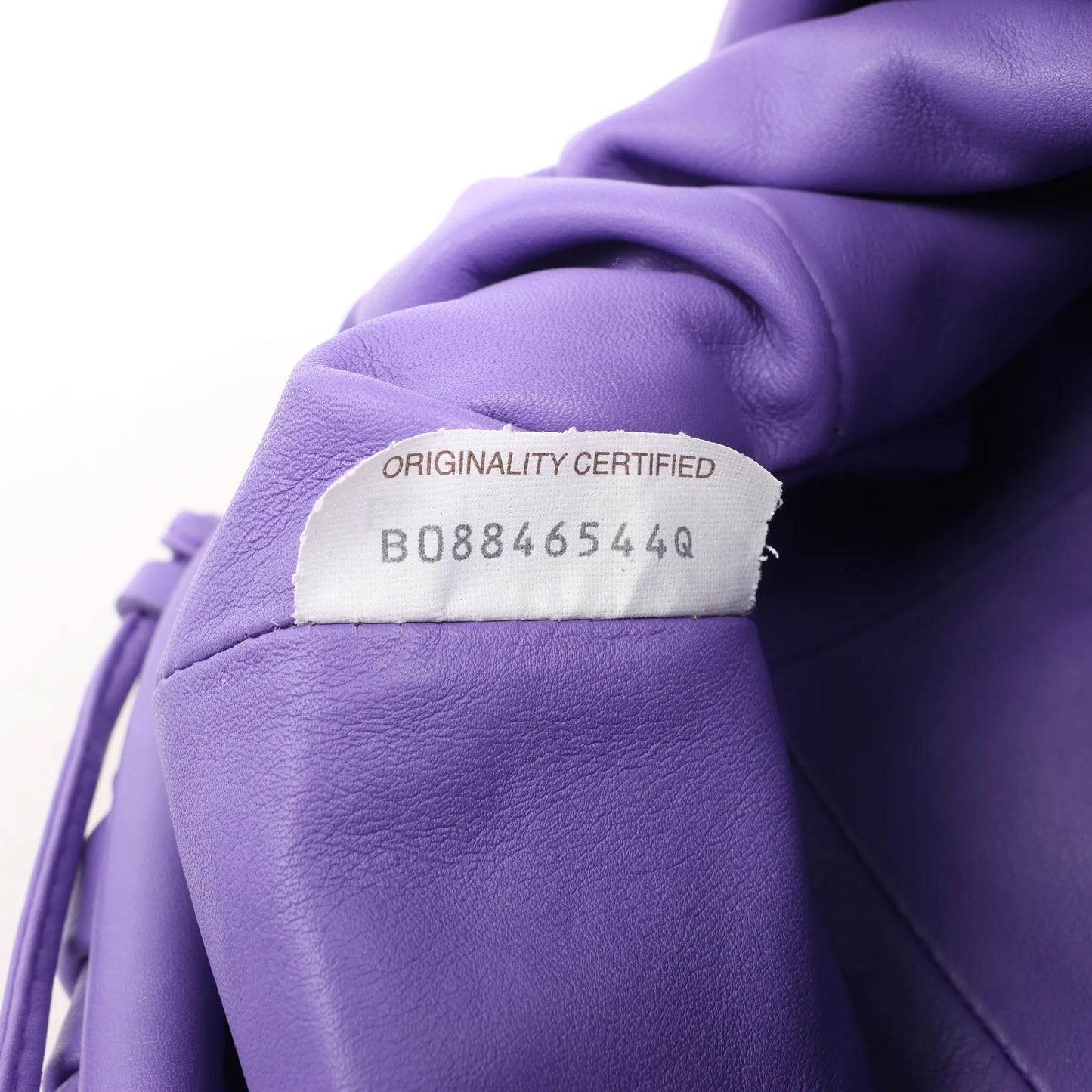 Bottega Veneta Mini The Pouch Leather Crossbody bag in Purple