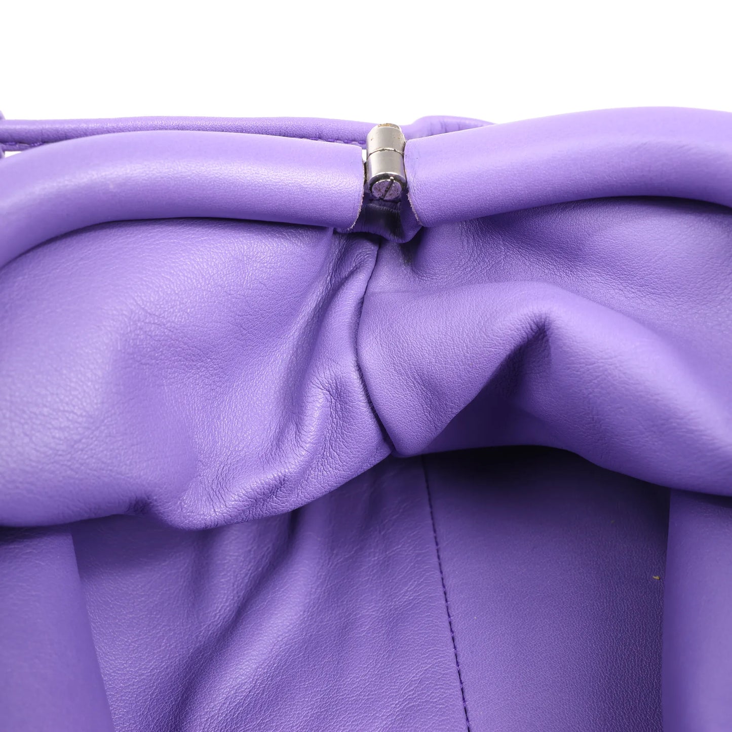 Bottega Veneta Mini The Pouch Leather Crossbody bag in Purple