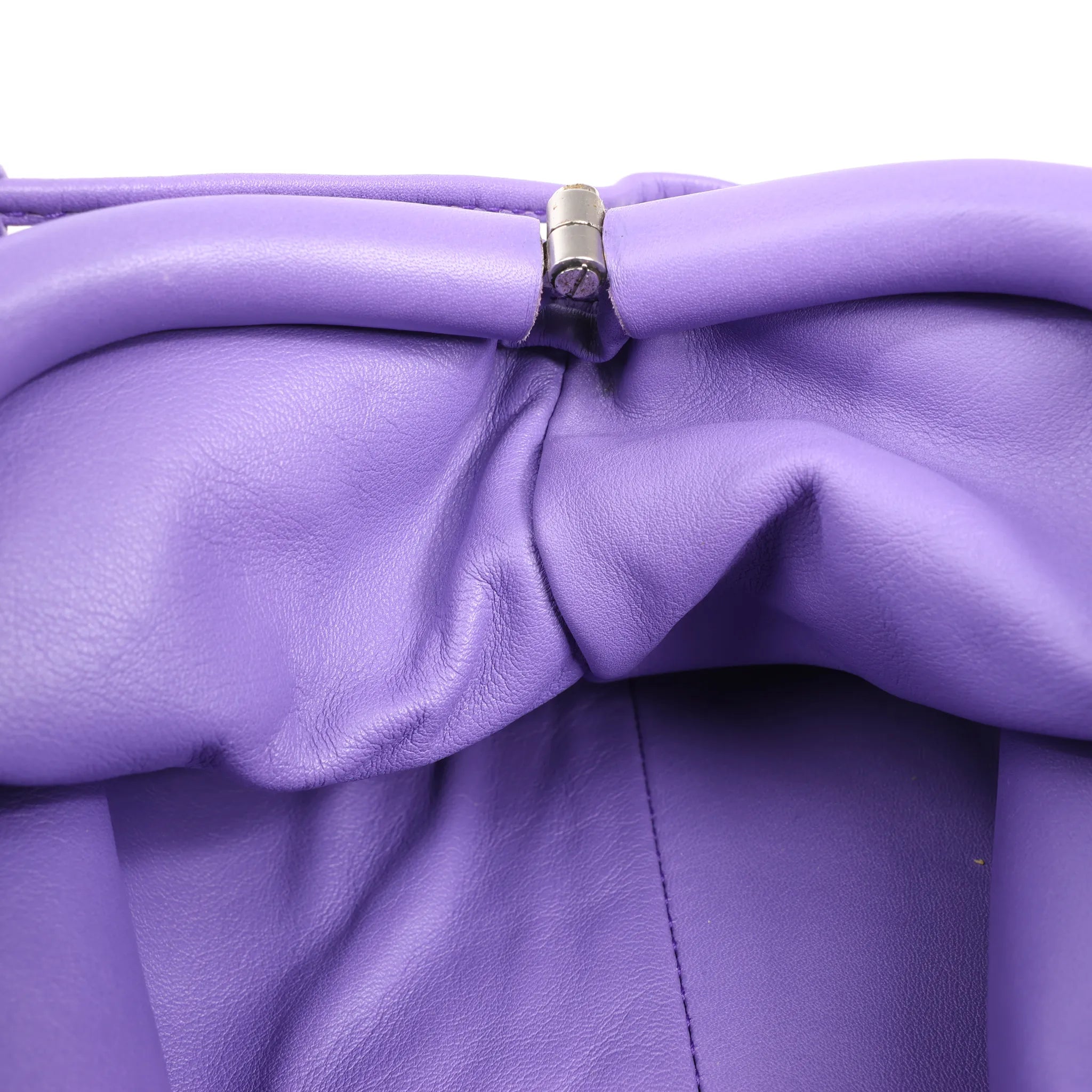Bottega Veneta Mini The Pouch Leather Crossbody bag in Purple