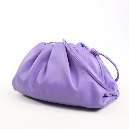 Bottega Veneta Mini The Pouch Leather Crossbody bag in Purple