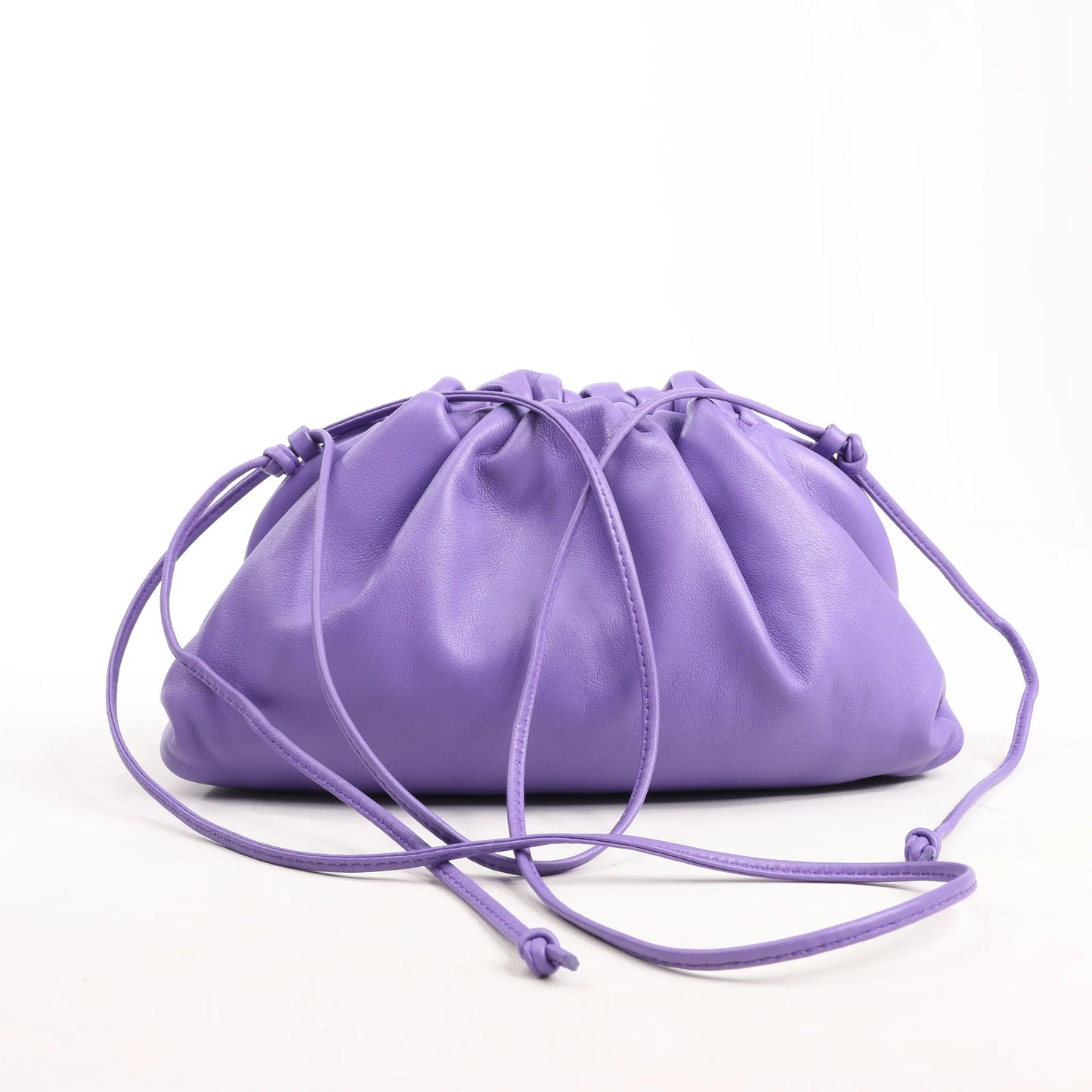 Bottega Veneta Mini The Pouch Leather Crossbody bag in Purple
