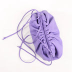 Bottega Veneta Mini The Pouch Leather Crossbody bag in Purple