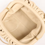 Bottega Veneta Mini The Pouch Leather Crossbody bag in Beige