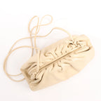 Bottega Veneta Mini The Pouch Leather Crossbody bag in Beige