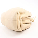 Bottega Veneta Mini The Pouch Leather Crossbody bag in Beige