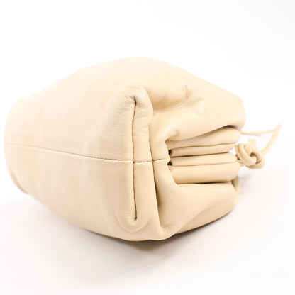 Bottega Veneta Mini The Pouch Leather Crossbody bag in Beige