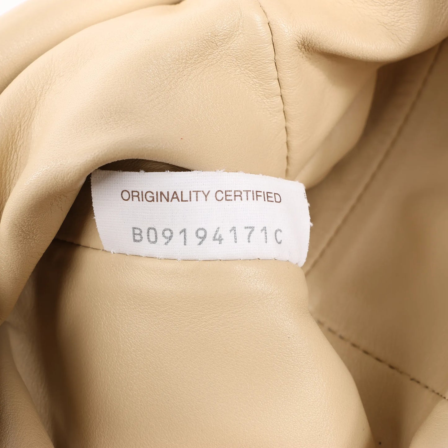 Bottega Veneta Mini The Pouch Leather Crossbody bag in Beige