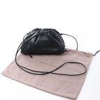 Bottega Veneta The Pouch Mini Leather Crossbody bag in Black