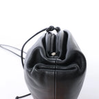 Bottega Veneta The Pouch Mini Leather Crossbody bag in Black