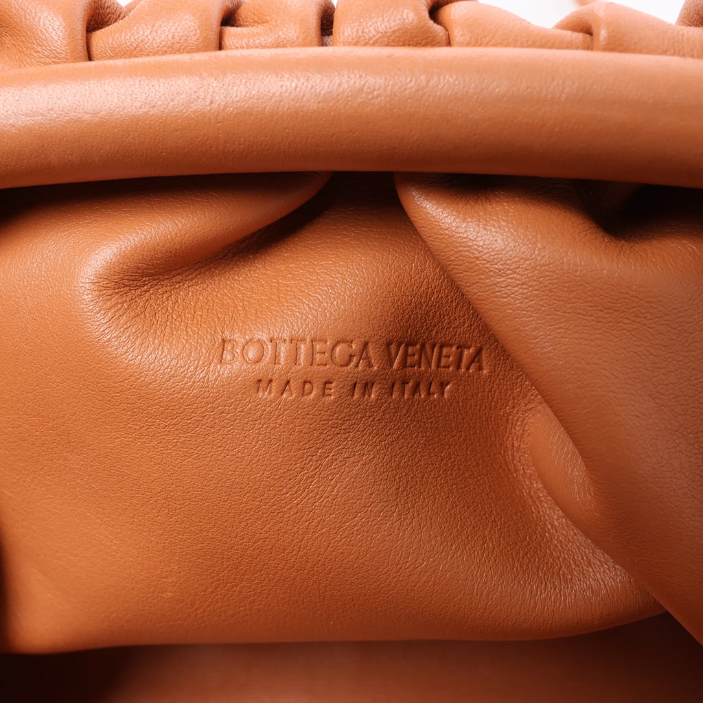 Bottega Veneta Mini The Pouch Leather Crossbody bag in Brown