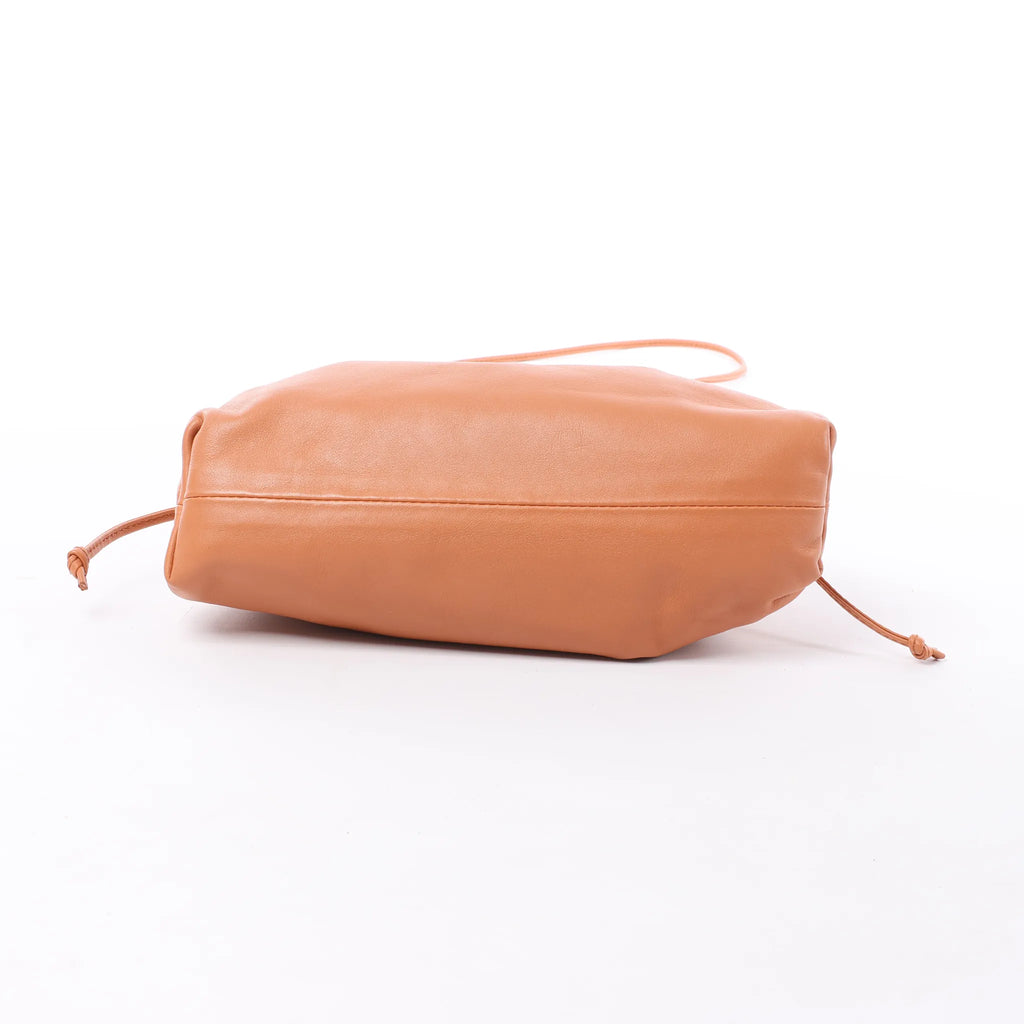 Bottega Veneta Mini The Pouch Leather Crossbody bag in Brown