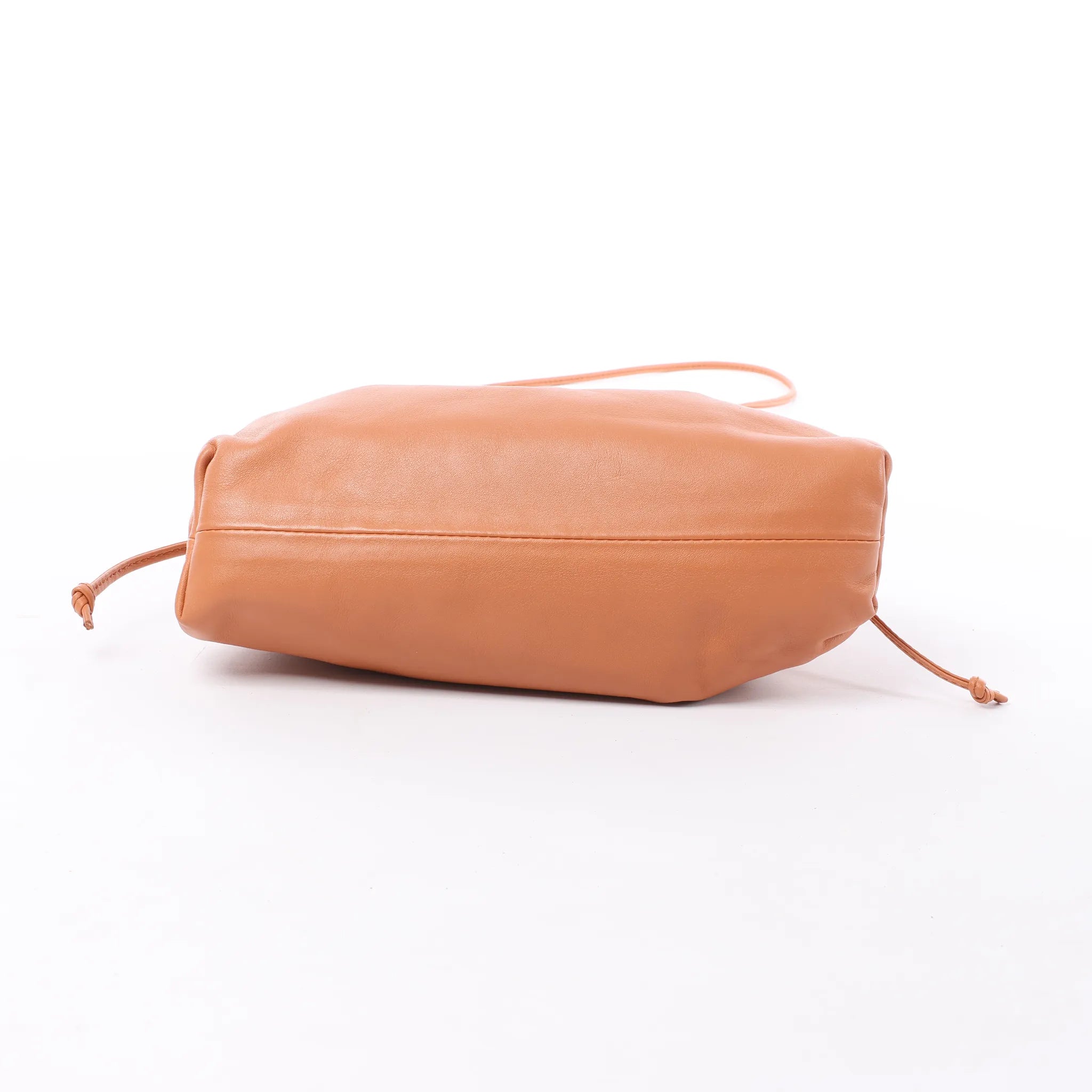 Bottega Veneta Mini The Pouch Leather Crossbody bag in Brown