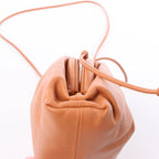 Bottega Veneta Mini The Pouch Leather Crossbody bag in Brown