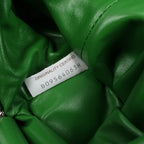 Bottega Veneta The Pouch Mini Raffia x Leather Crossbody bag in Green