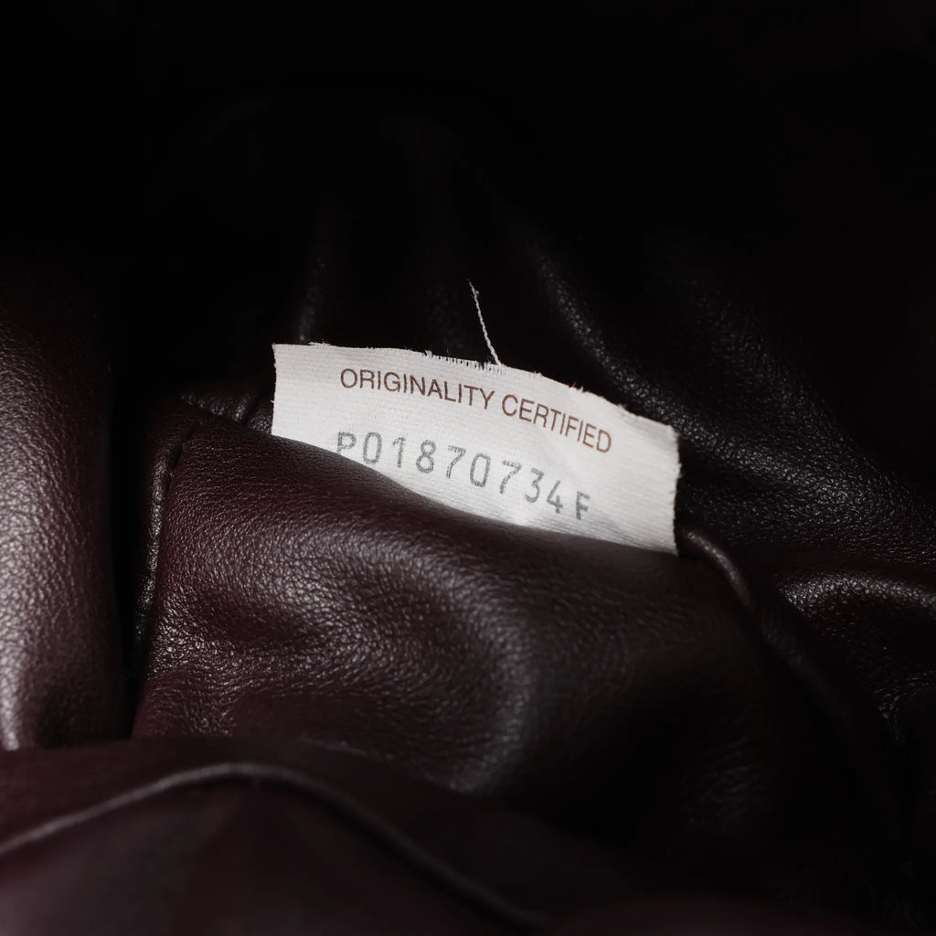 Bottega Veneta The Pouch Mini Leather Crossbody Bag in Burgundy