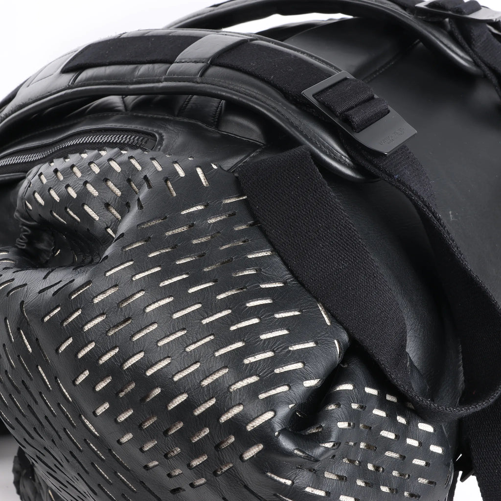 Bottega Veneta Perforated Leather Backpack in Black