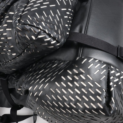 Bottega Veneta Perforated Leather Backpack in Black