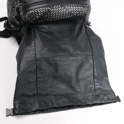 Sac à dos Bottega Veneta en cuir perforé noir