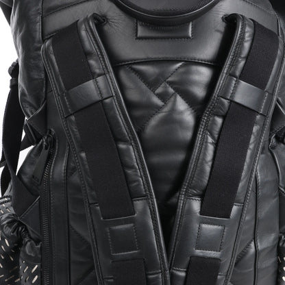 Bottega Veneta Perforated Leather Backpack in Black