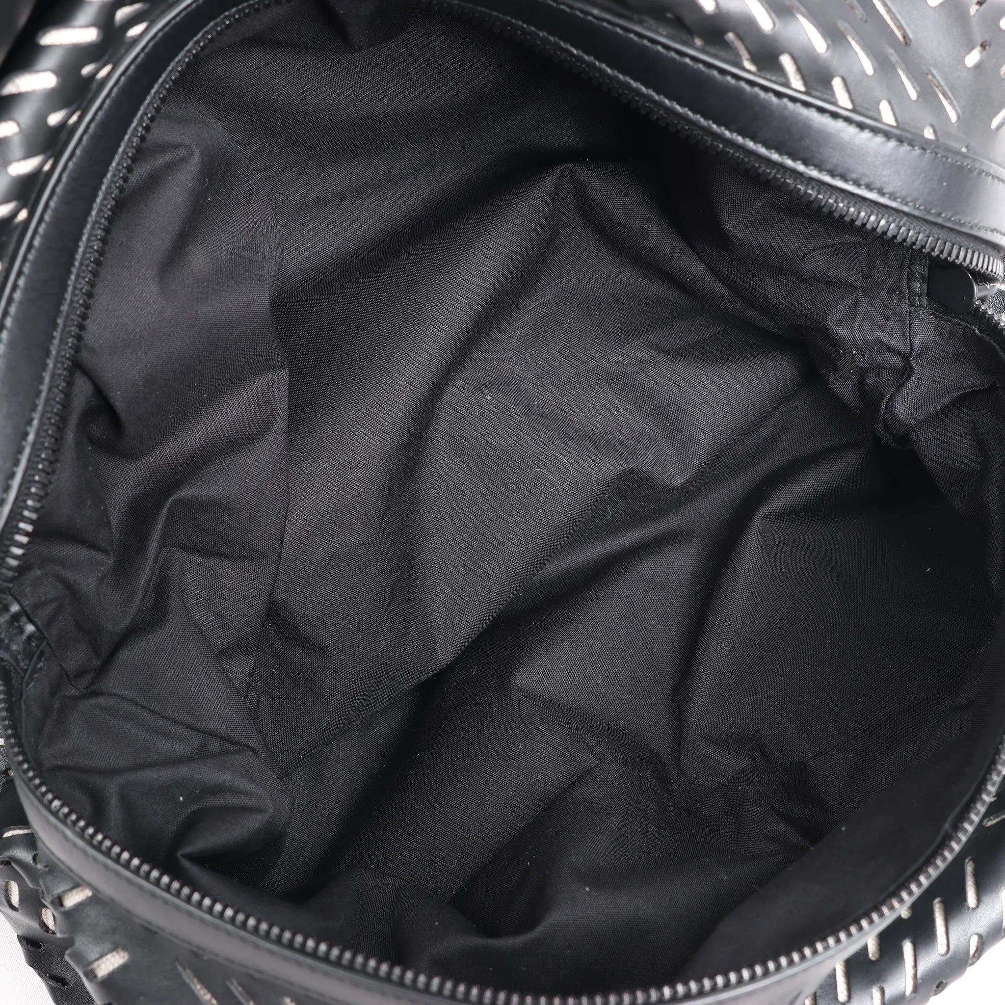 Bottega Veneta Perforated Leather Backpack in Black