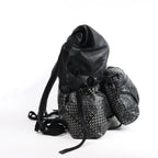 Bottega Veneta Perforated Leather Backpack in Black
