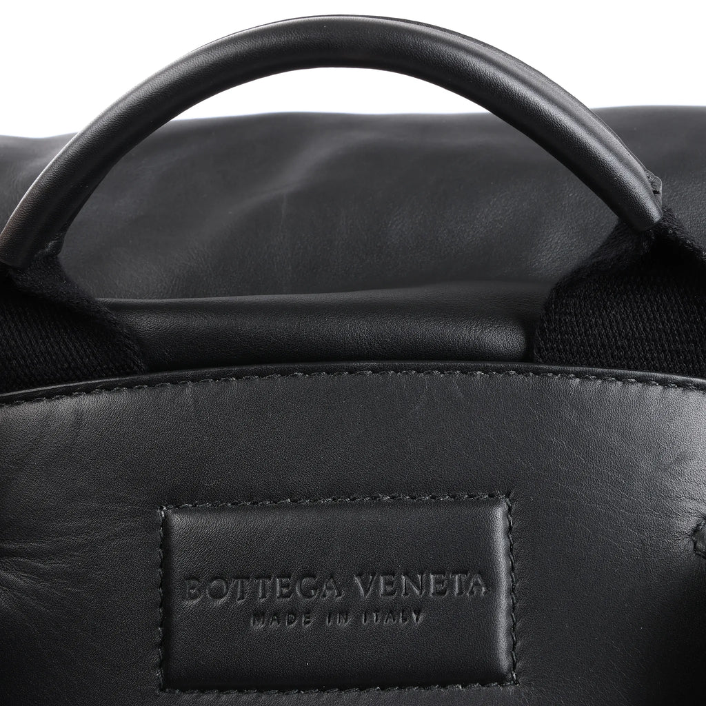 Bottega Veneta Perforated Leather Backpack in Black