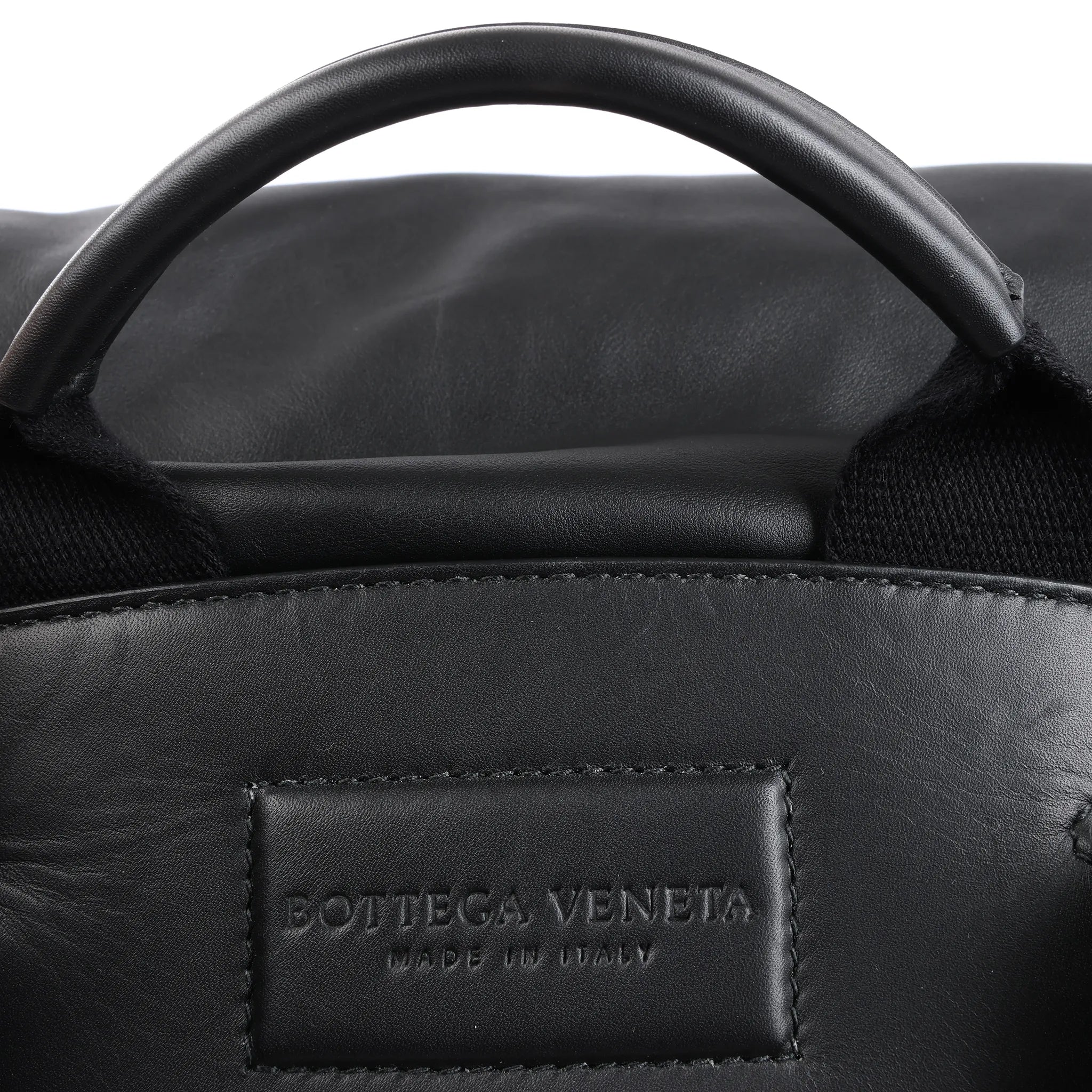 Bottega Veneta Perforated Leather Backpack in Black