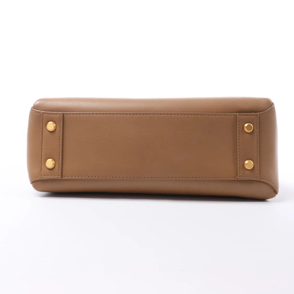 Bottega Veneta Piazza Small Leather 2Way Handbag in Brown