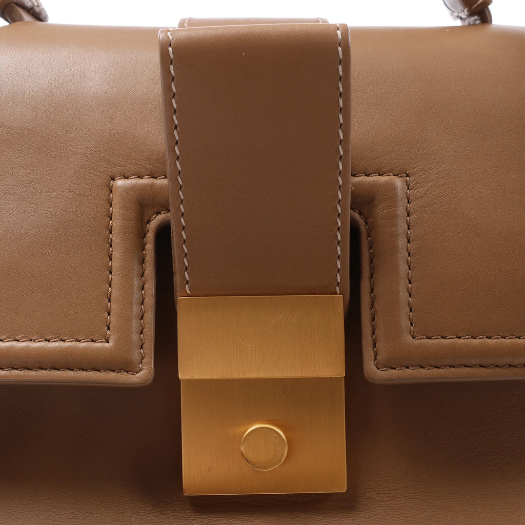 Bottega Veneta Piazza Small Leather 2Way Handbag in Brown