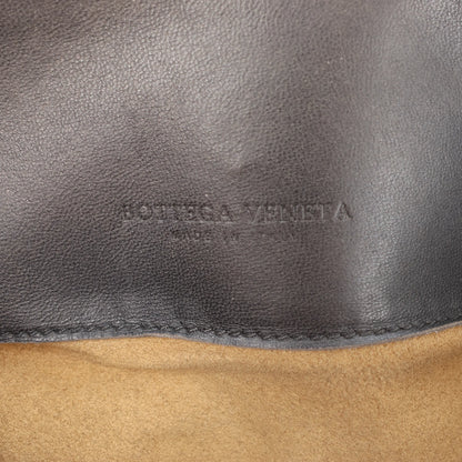 Bottega Veneta Intrecciato Roma Leather Handbag in Gray