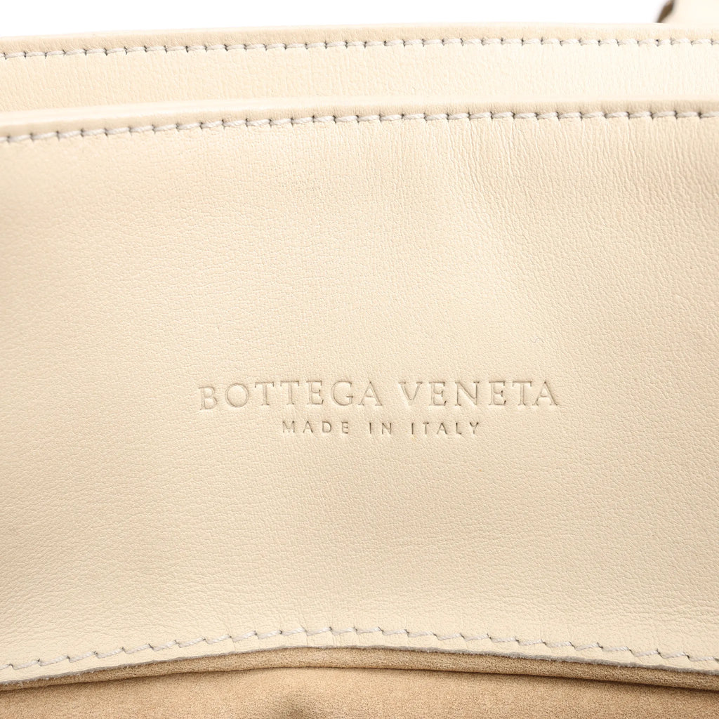 Bottega Veneta Intrecciato Roma Leather Handbag in Beige 171265