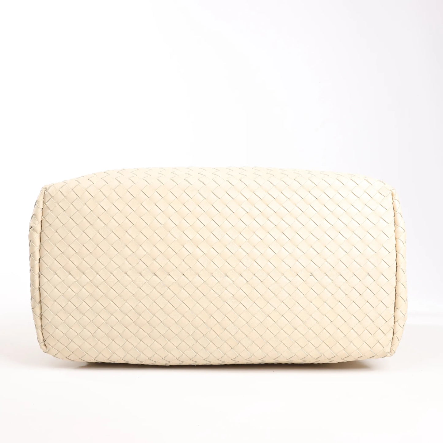 Bottega Veneta Intrecciato Roma Leather Handbag in Beige 171265