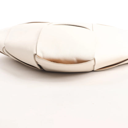 Bottega Veneta Slip Maxi Intrecciato Leather Handbag in White