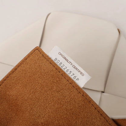 Bottega Veneta Slip Maxi Intrecciato Leather Handbag in White