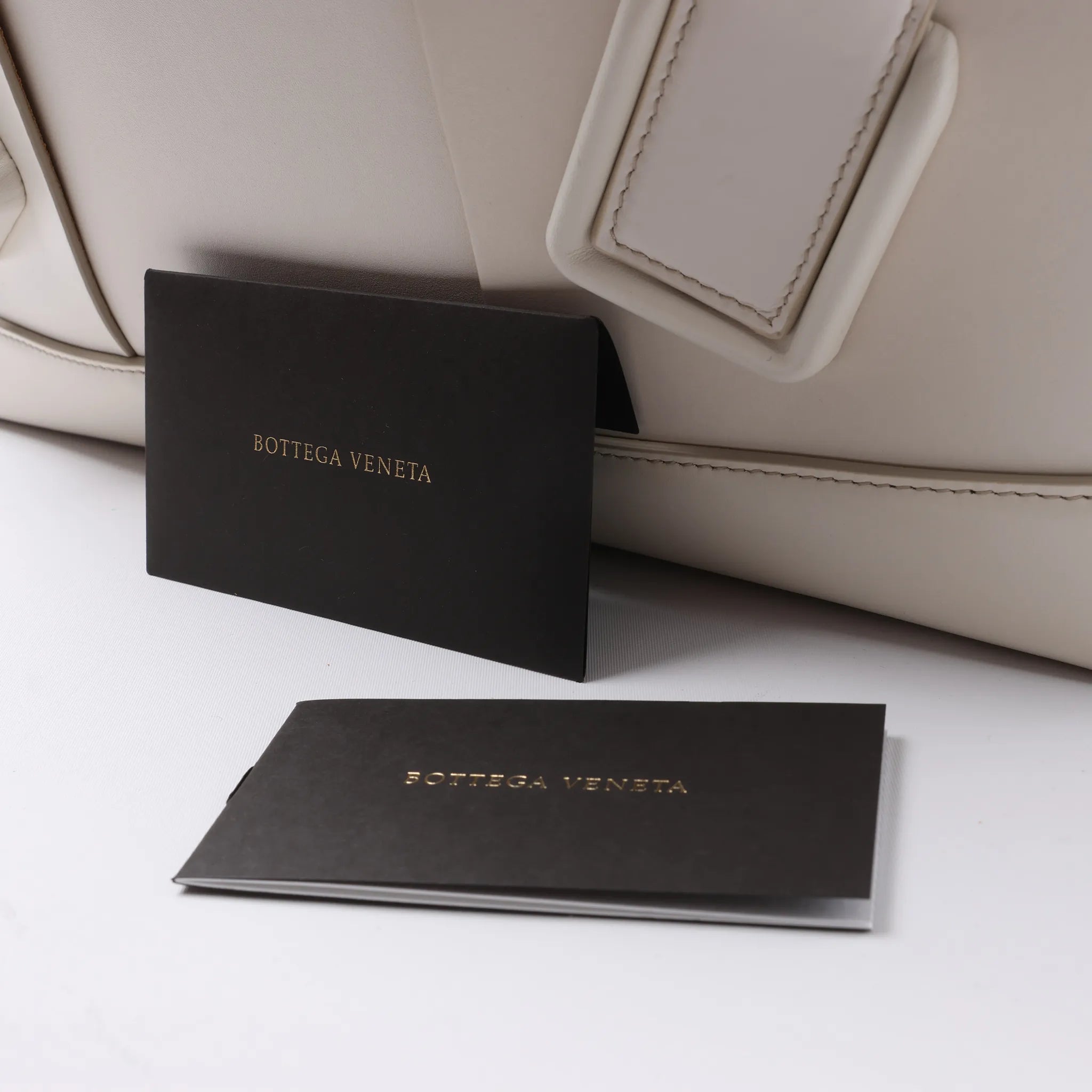 Bottega Veneta Arco Leather Maxi Intrecciato Handbag in White