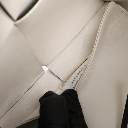 Bottega Veneta The Arco Maxi Intrecciato Leather Handbag in Black