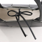 Bottega Veneta The Arco Maxi Intrecciato Leather Handbag in Black