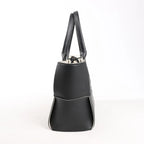 Bottega Veneta The Arco Maxi Intrecciato Leather Handbag in Black