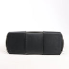 Bottega Veneta The Arco Maxi Intrecciato Leather Handbag in Black