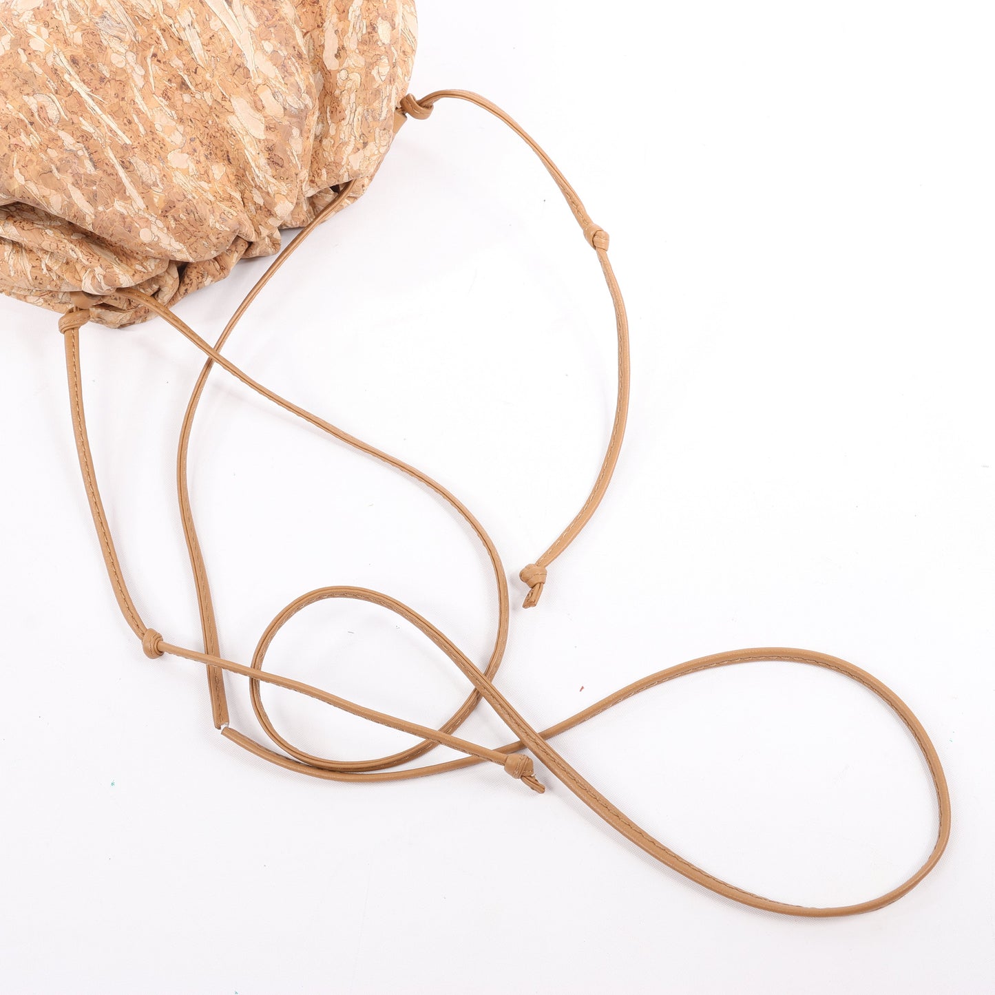 Bottega Veneta Mini The Pouch 20 Cork Crossbody bag in Beige